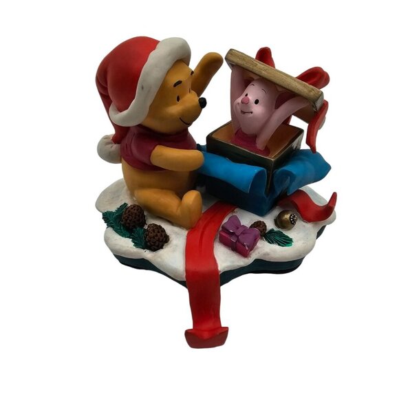Vintage Disney It's A Small World Holiday - Pooh Bear & Piglet Stocking Holder - Picture 4 of 13